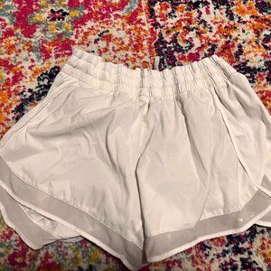 White Athleta Running Shorts